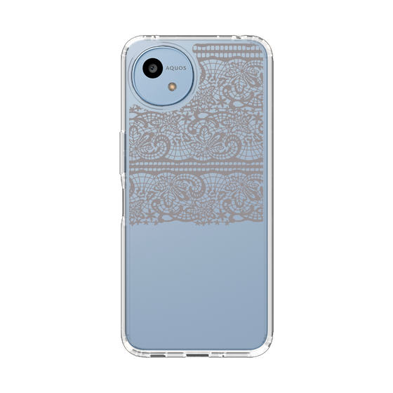 スリムプロテクションケース［ LANVIN en Bleu - Lace - Black ］