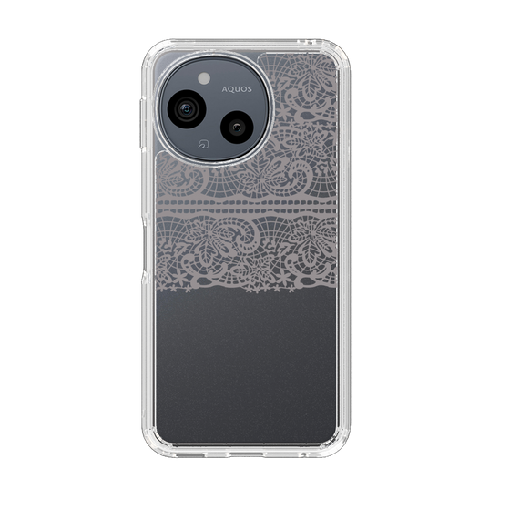 スリムプロテクションケース［ LANVIN en Bleu - Lace - Black ］