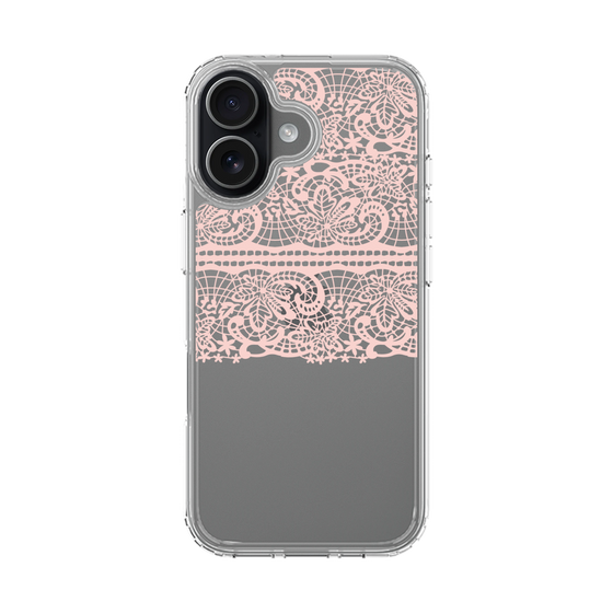 スリムプロテクションケース［ LANVIN en Bleu - Lace - Pink ］