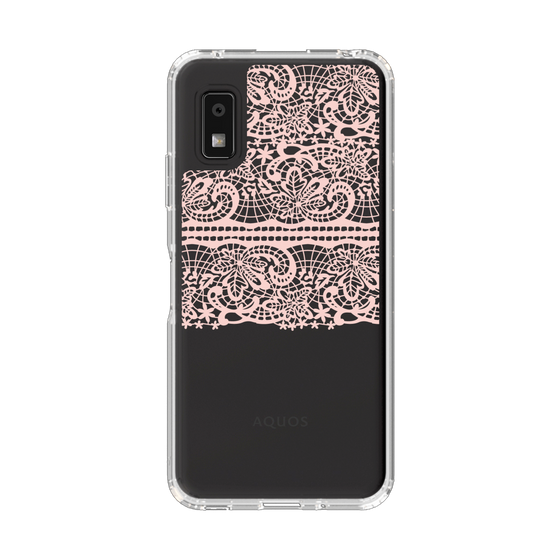 スリムプロテクションケース［ LANVIN en Bleu - Lace - Pink ］