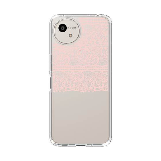 スリムプロテクションケース［ LANVIN en Bleu - Lace - Pink ］