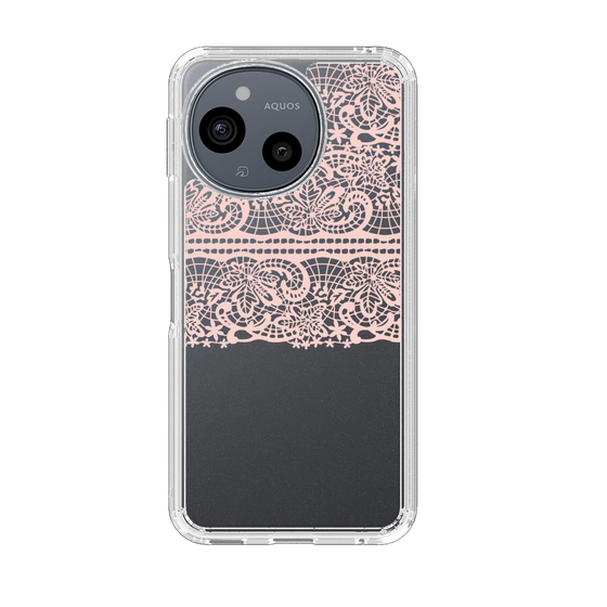 スリムプロテクションケース［ LANVIN en Bleu - Lace - Pink ］