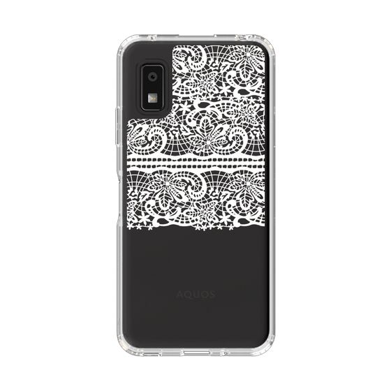 スリムプロテクションケース［ LANVIN en Bleu - Lace - White ］