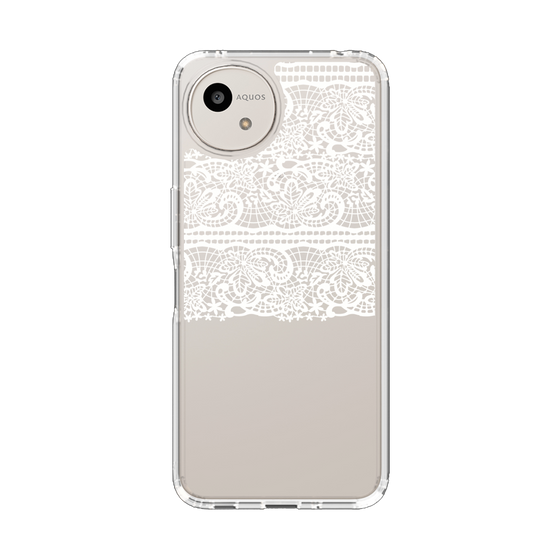 スリムプロテクションケース［ LANVIN en Bleu - Lace - White ］