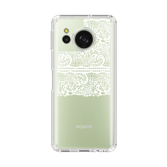 スリムプロテクションケース［ LANVIN en Bleu - Lace - White ］