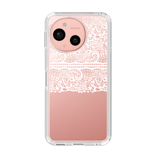 スリムプロテクションケース［ LANVIN en Bleu - Lace - White ］