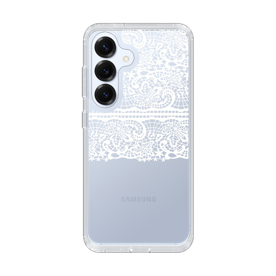 スリムプロテクションケース［ LANVIN en Bleu - Lace - White ］