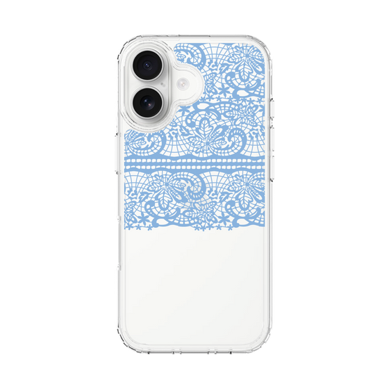 スリムプロテクションケース［ LANVIN en Bleu - Lace - Blue ］