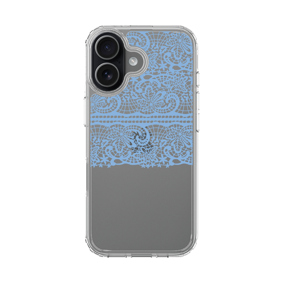 スリムプロテクションケース［ LANVIN en Bleu - Lace - Blue ］