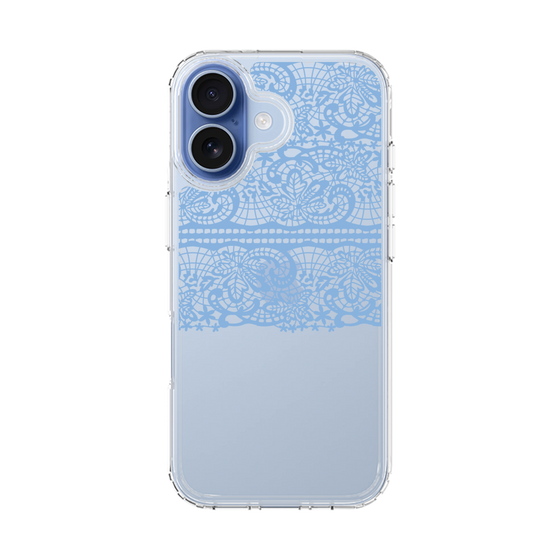 スリムプロテクションケース［ LANVIN en Bleu - Lace - Blue ］