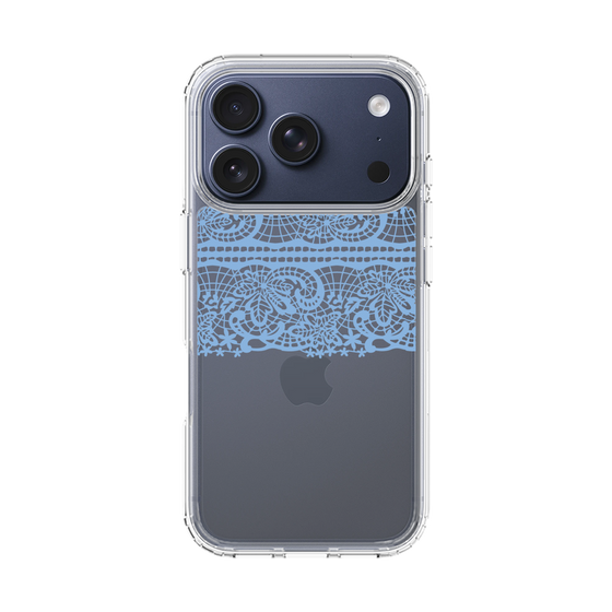スリムプロテクションケース［ LANVIN en Bleu - Lace - Blue ］