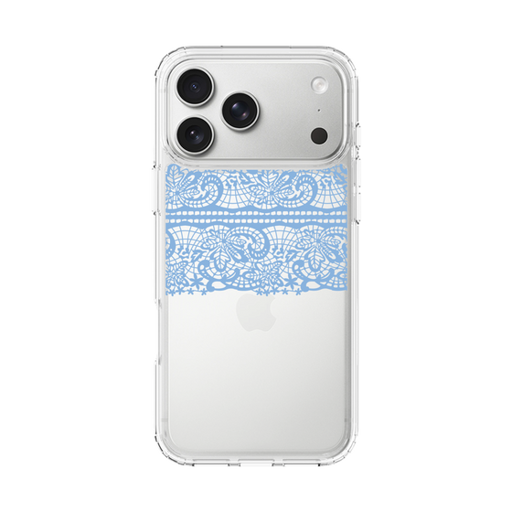 スリムプロテクションケース［ LANVIN en Bleu - Lace - Blue ］