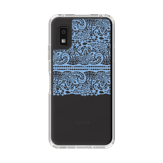 スリムプロテクションケース［ LANVIN en Bleu - Lace - Blue ］