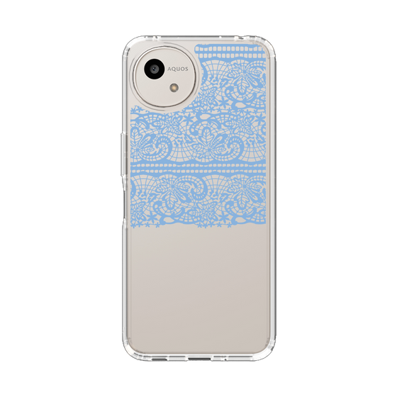 スリムプロテクションケース［ LANVIN en Bleu - Lace - Blue ］