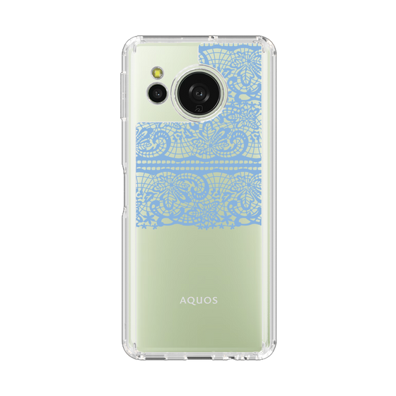 スリムプロテクションケース［ LANVIN en Bleu - Lace - Blue ］