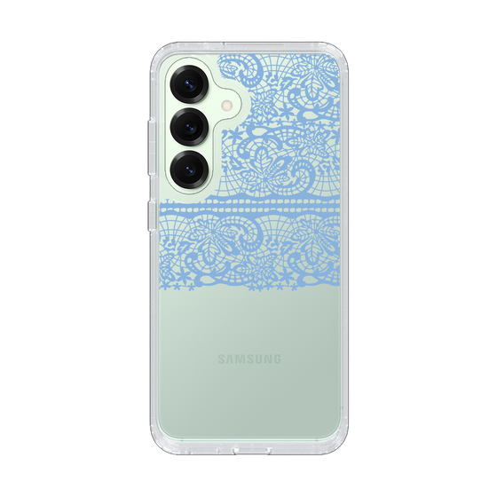 スリムプロテクションケース［ LANVIN en Bleu - Lace - Blue ］