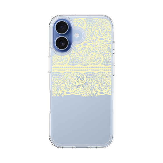 スリムプロテクションケース［ LANVIN en Bleu - Lace - Yellow ］