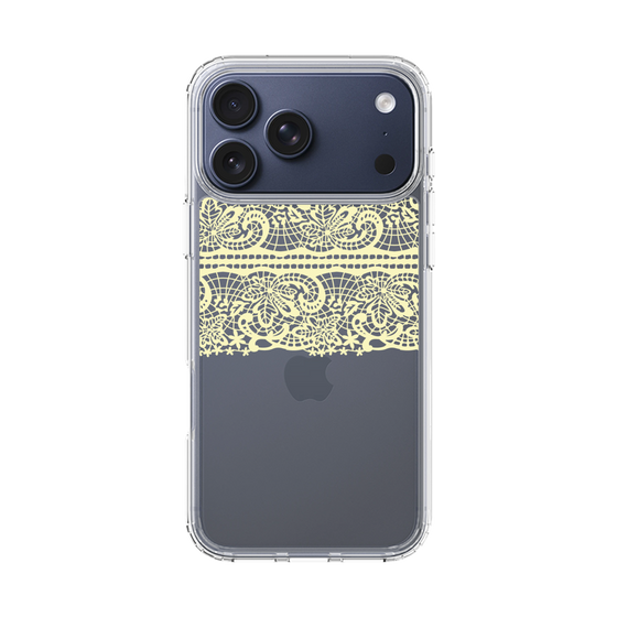 スリムプロテクションケース［ LANVIN en Bleu - Lace - Yellow ］