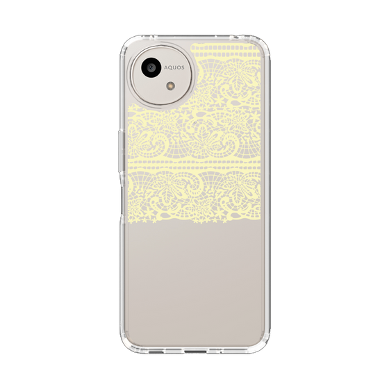 スリムプロテクションケース［ LANVIN en Bleu - Lace - Yellow ］