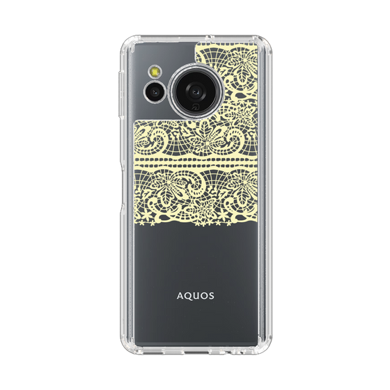 スリムプロテクションケース［ LANVIN en Bleu - Lace - Yellow ］