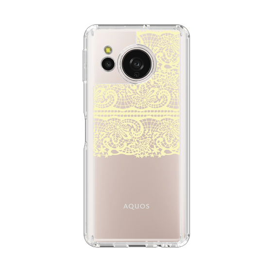 スリムプロテクションケース［ LANVIN en Bleu - Lace - Yellow ］