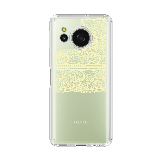 スリムプロテクションケース［ LANVIN en Bleu - Lace - Yellow ］