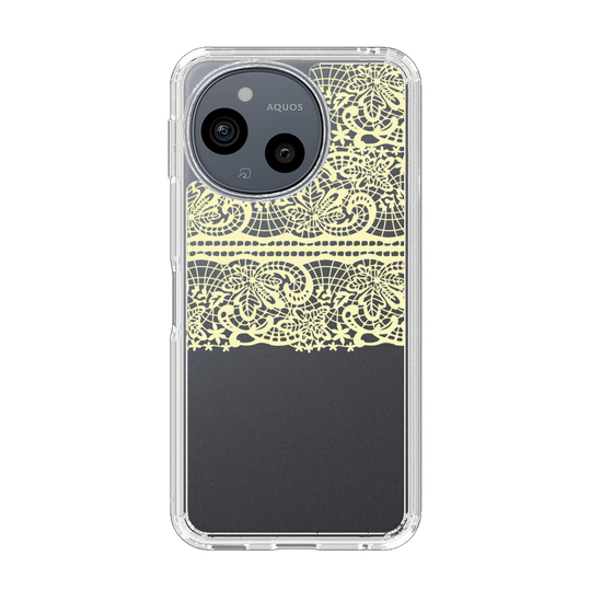 スリムプロテクションケース［ LANVIN en Bleu - Lace - Yellow ］