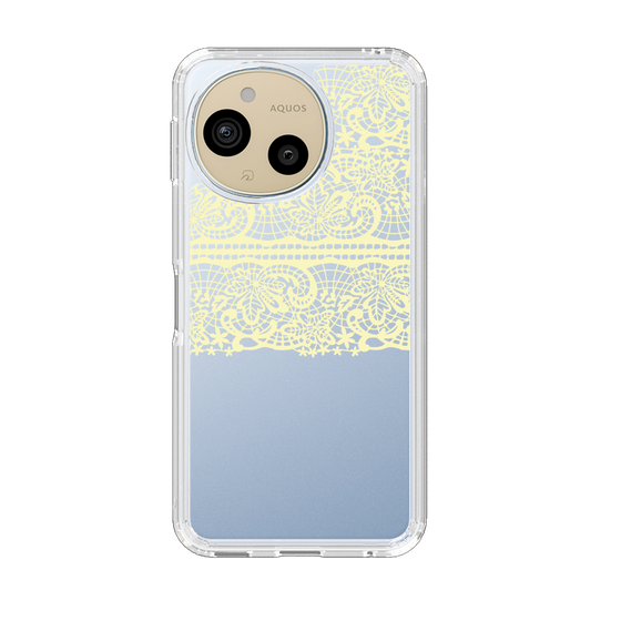 スリムプロテクションケース［ LANVIN en Bleu - Lace - Yellow ］