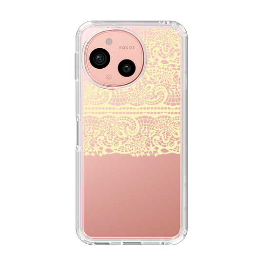 スリムプロテクションケース［ LANVIN en Bleu - Lace - Yellow ］