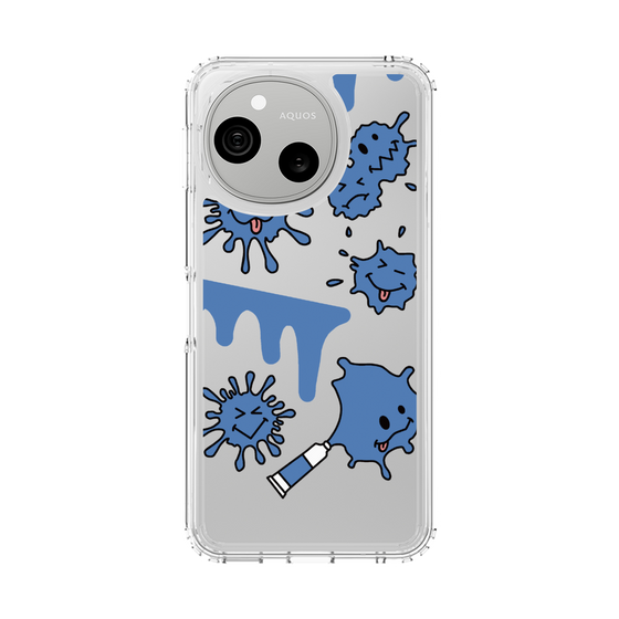 スリムプロテクションケース［ PAINTING SMILE Blue ］