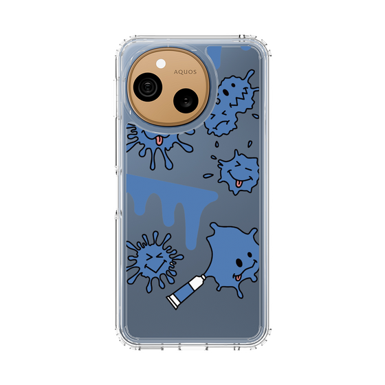 スリムプロテクションケース［ PAINTING SMILE Blue ］