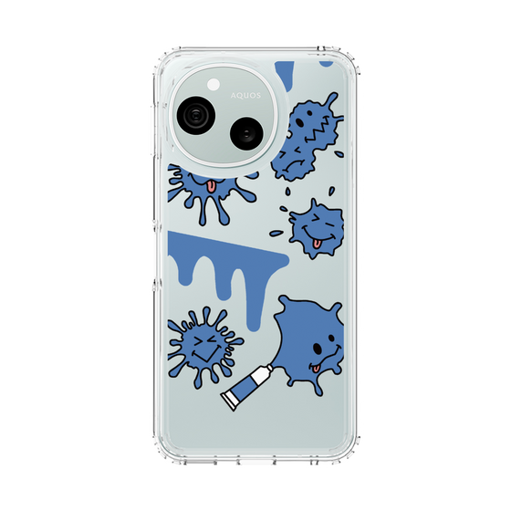 スリムプロテクションケース［ PAINTING SMILE Blue ］