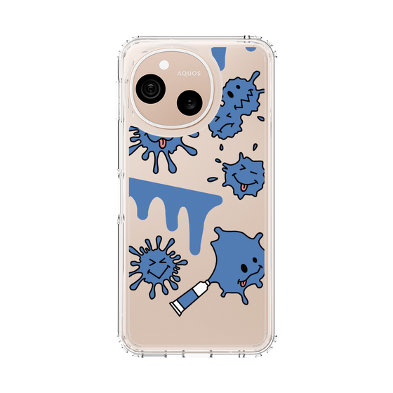 スリムプロテクションケース［ PAINTING SMILE Blue ］