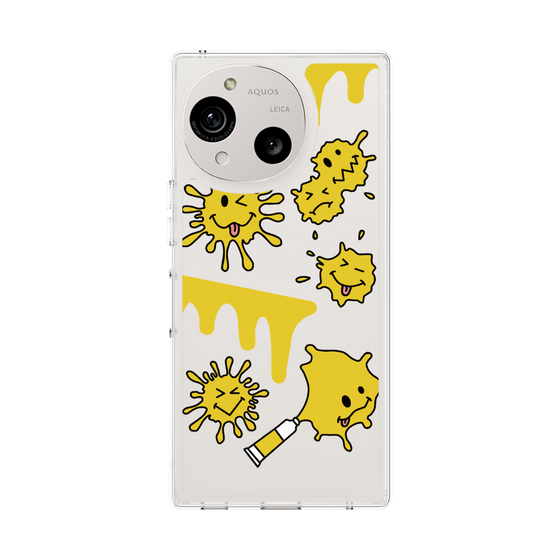 スリムプロテクションケース［ PAINTING SMILE Yellow ］