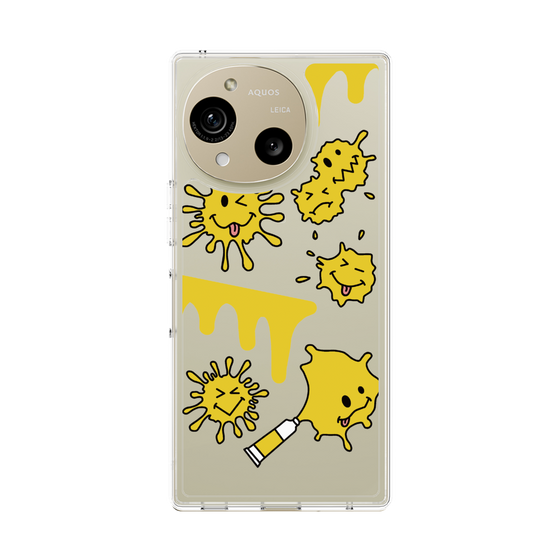 スリムプロテクションケース［ PAINTING SMILE Yellow ］