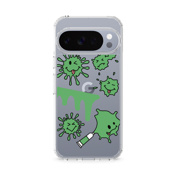 スリムプロテクションケース［ PAINTING SMILE Green ］