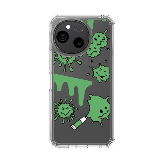 スリムプロテクションケース［ PAINTING SMILE Green ］