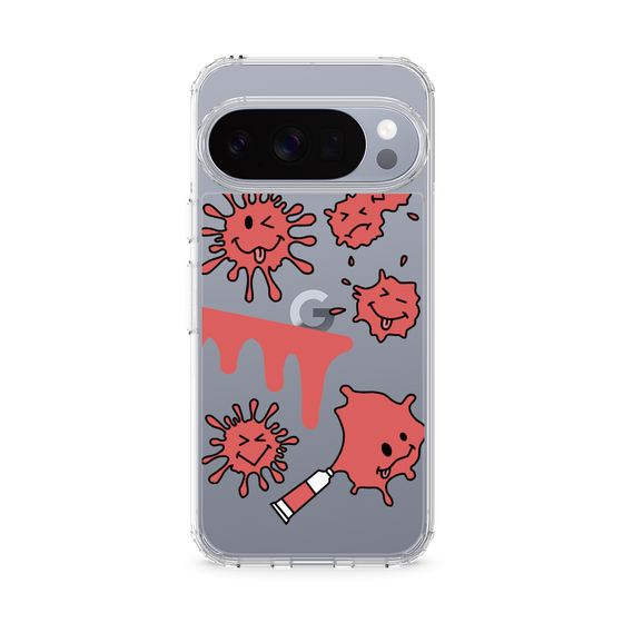 スリムプロテクションケース［ PAINTING SMILE Red ］