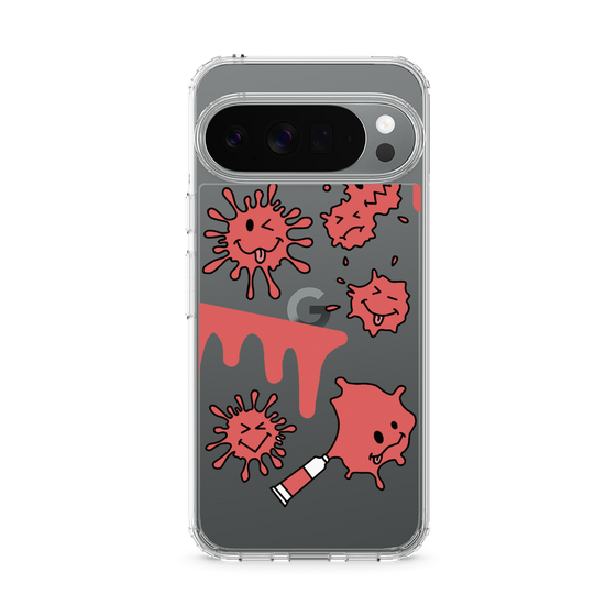 スリムプロテクションケース［ PAINTING SMILE Red ］