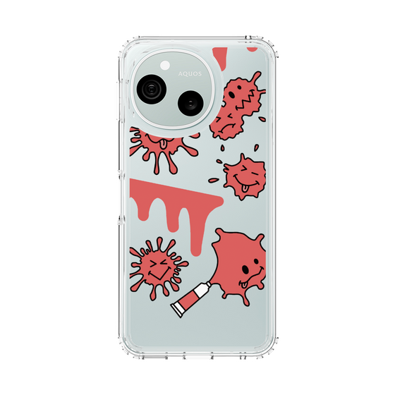 スリムプロテクションケース［ PAINTING SMILE Red ］