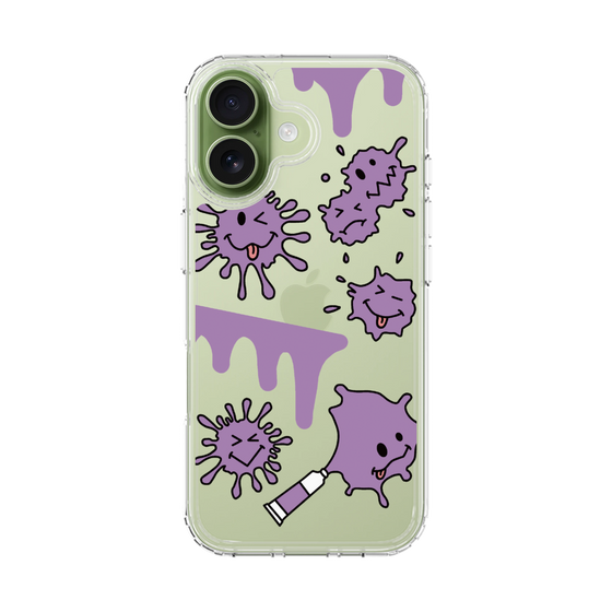 スリムプロテクションケース［ PAINTING SMILE Purple ］