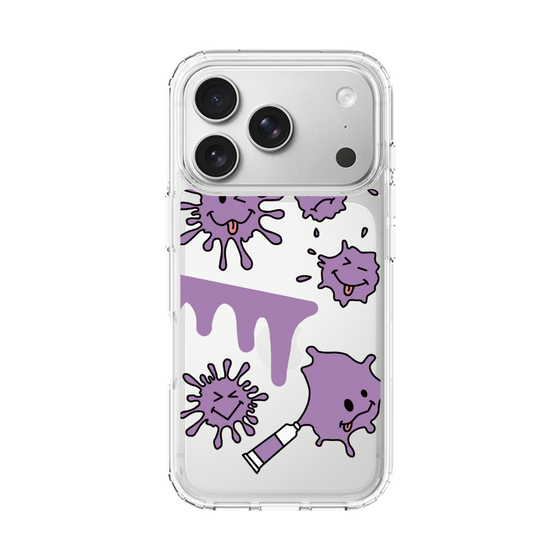 スリムプロテクションケース［ PAINTING SMILE Purple ］