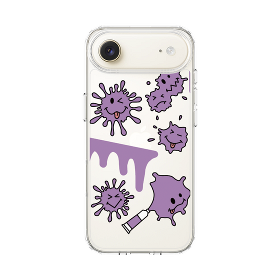 スリムプロテクションケース［ PAINTING SMILE Purple ］