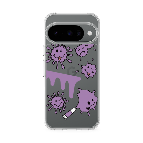 スリムプロテクションケース［ PAINTING SMILE Purple ］