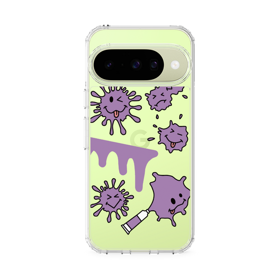 スリムプロテクションケース［ PAINTING SMILE Purple ］