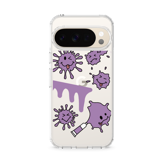 スリムプロテクションケース［ PAINTING SMILE Purple ］