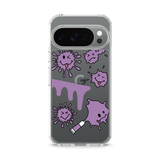 スリムプロテクションケース［ PAINTING SMILE Purple ］