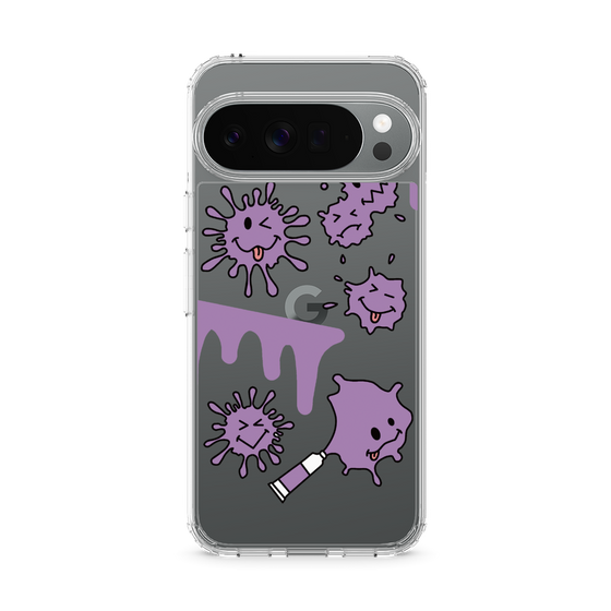 スリムプロテクションケース［ PAINTING SMILE Purple ］