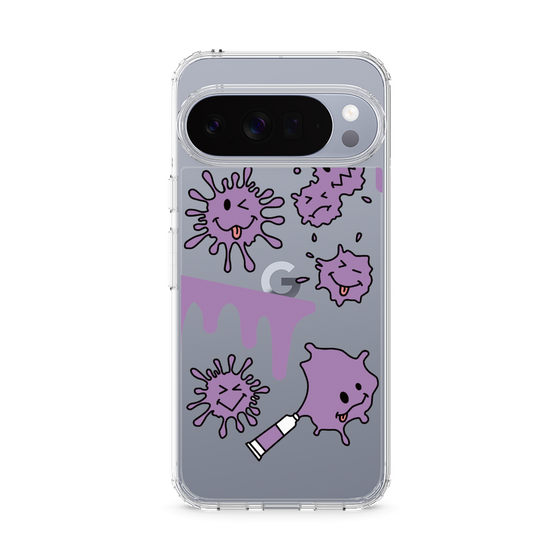 スリムプロテクションケース［ PAINTING SMILE Purple ］