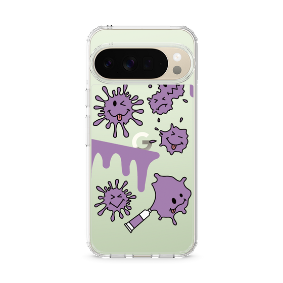 スリムプロテクションケース［ PAINTING SMILE Purple ］